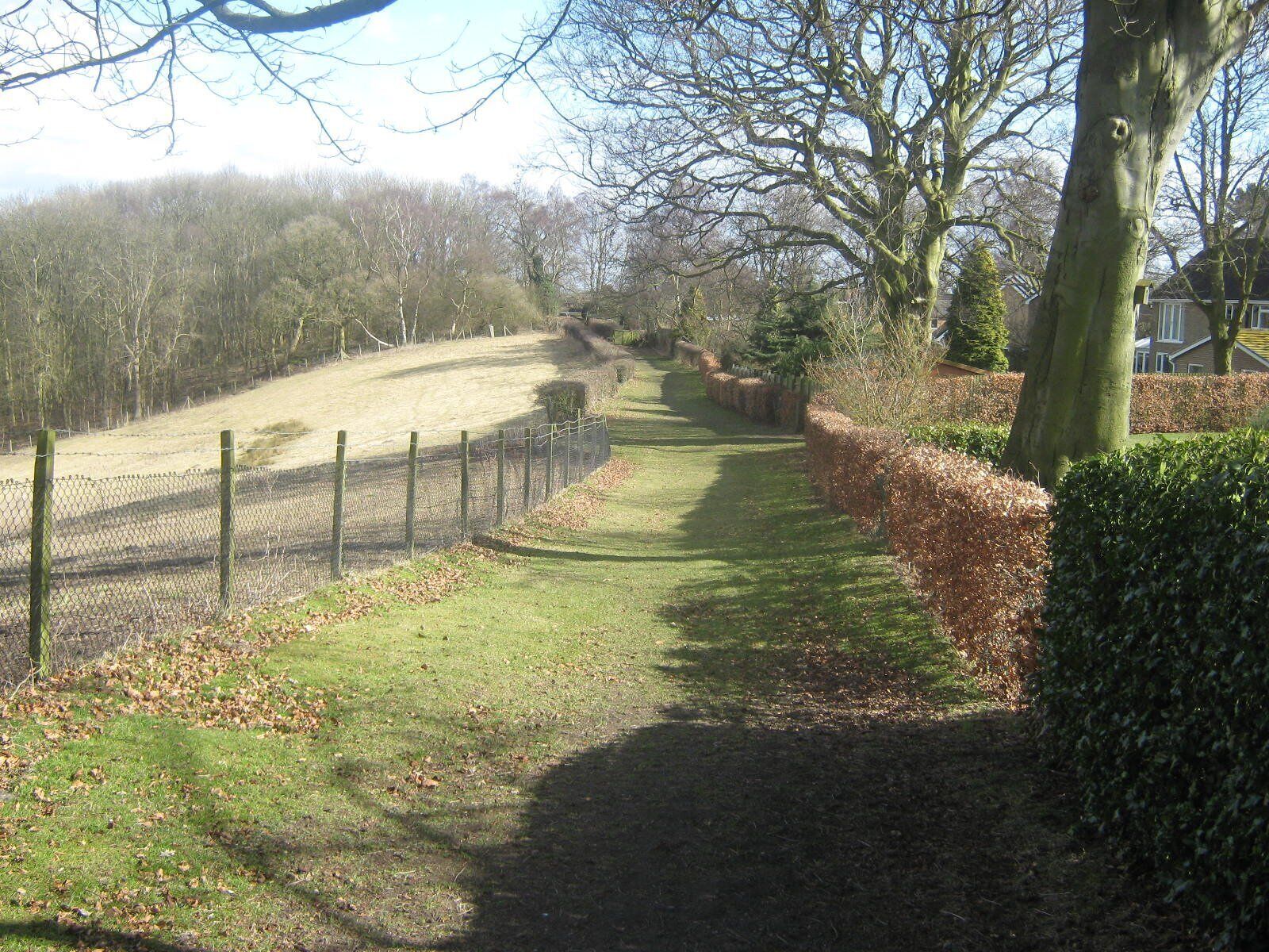 Public footpath, Quarndon, Derbyshire