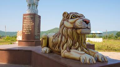 Katni / India 25 October 2017 Geographical Centre point of India ( zero mile stone ) at village manohargaon in Katni Madhya Pradesh India