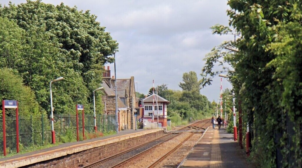 Along the platform, Parbold railway station