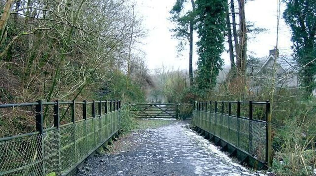 Former rail bridge, Lower Brynaman A long gone railway line is now a path and access to houses.