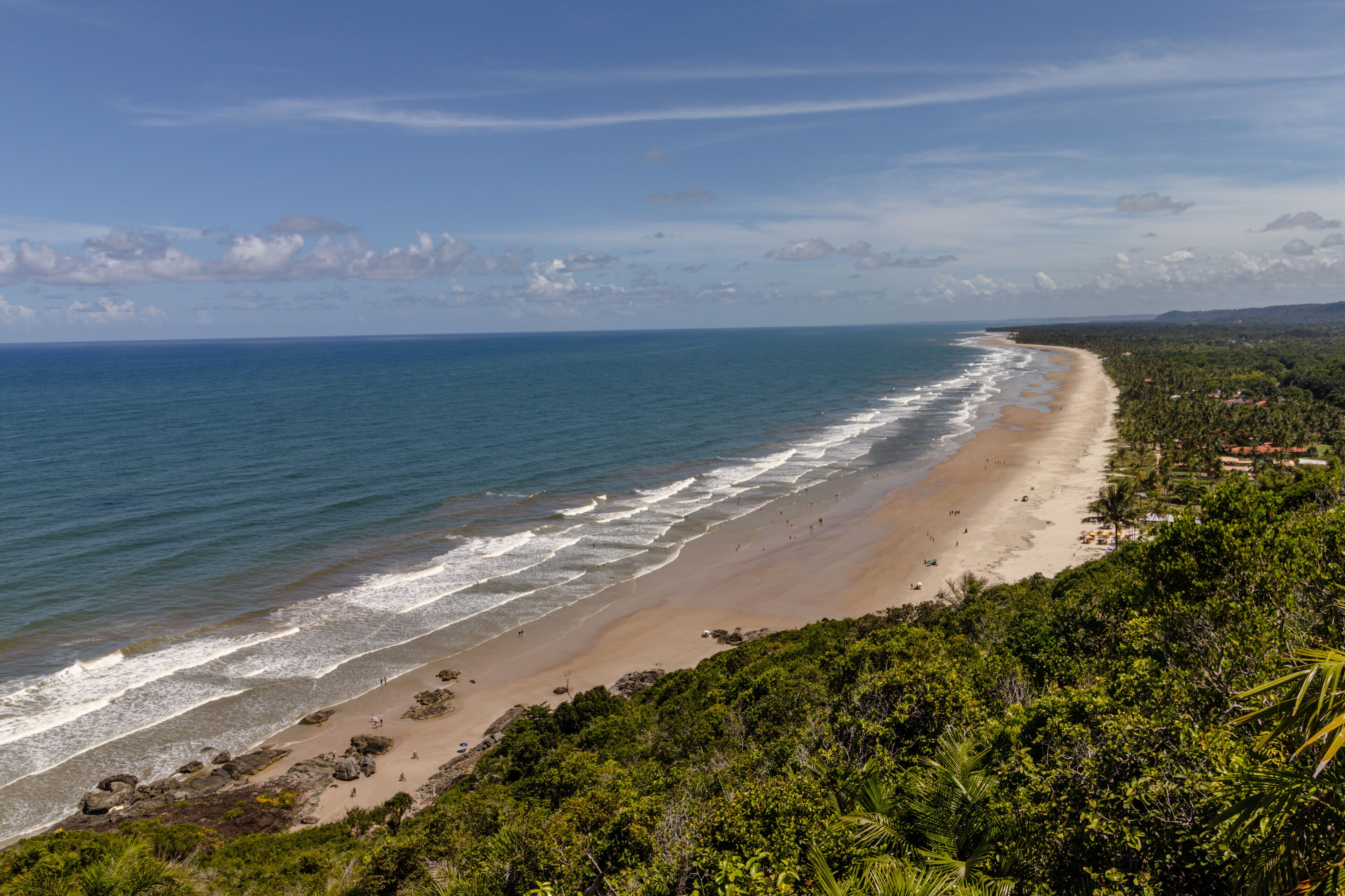 natural landscape in the city of Uruçuca, south coast of Bahia state, Brazil