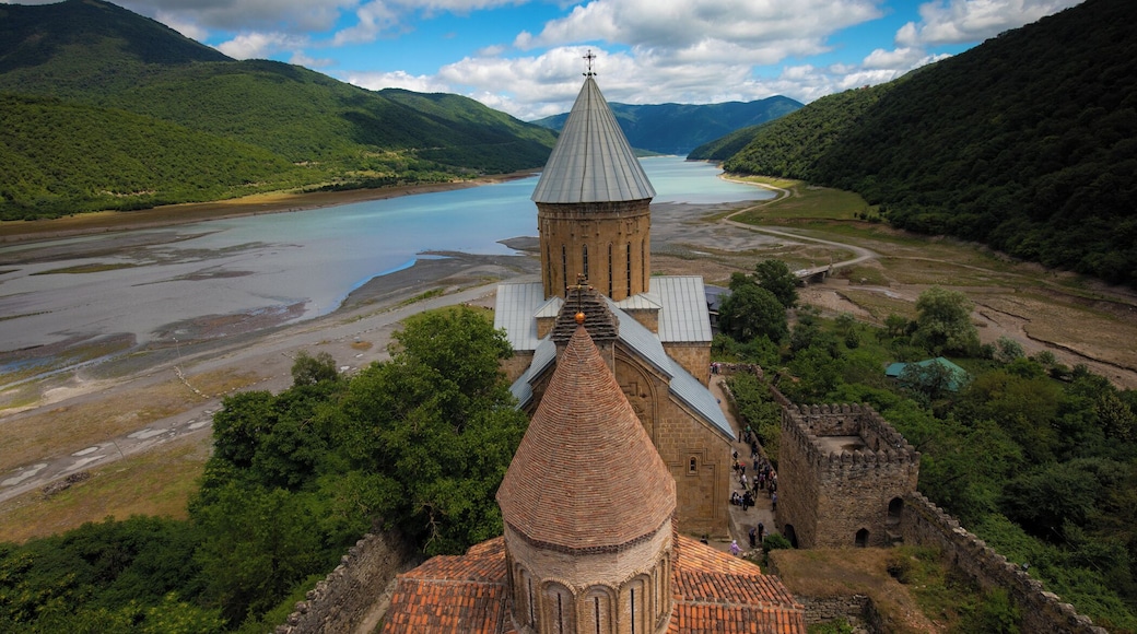 The view from the top of the fortress complex. You'll likely need a friend to boost you up the wall for this view.