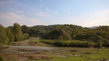 The Kumuri river in the western portion of the country of Georgia. View from the rural village of Tobanieri. #river
