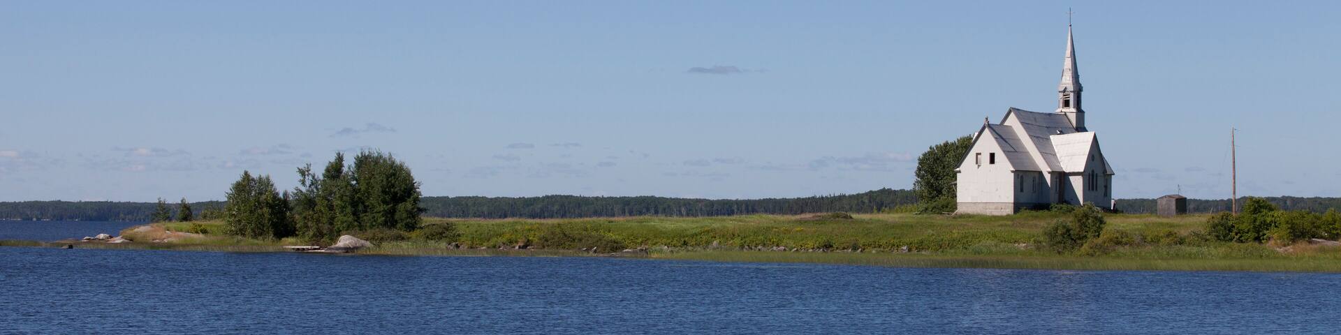 Old abandoned church in Longlac, northern Ontario, Canada.