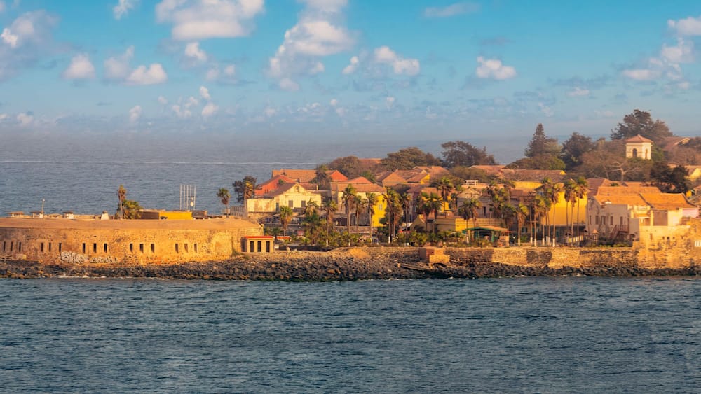 Infamous fortifications on Gorée Island, used to retain slaves before shipment to the Americas, Dakar, Senegal, West Africa