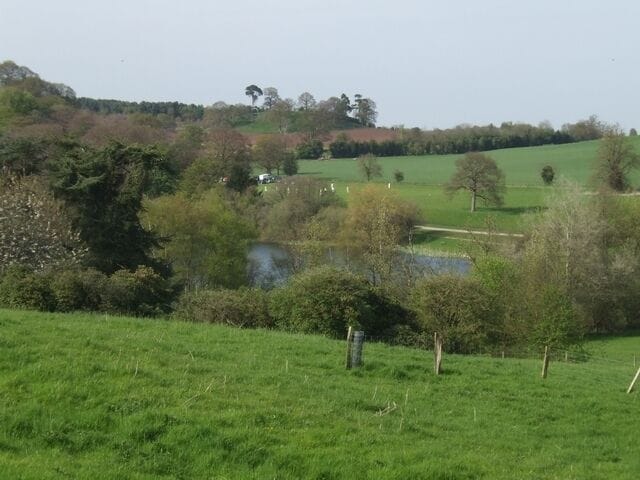 Maer Pool The cricketers are out at the start of the season in the grounds of Maer Hall. Maer Pool is the source of the River Tern.