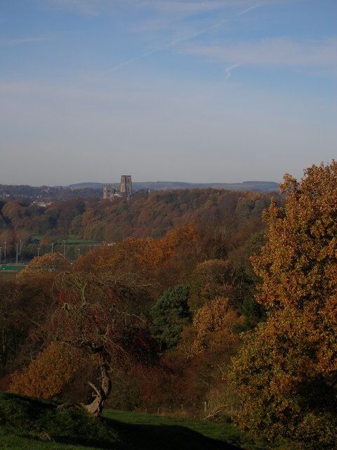 Looking down the footpath towards Durham Taken in the early morning in November.