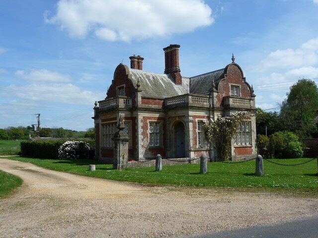 Lockerley - South Lodge Fine gatehouse at South Lodge.