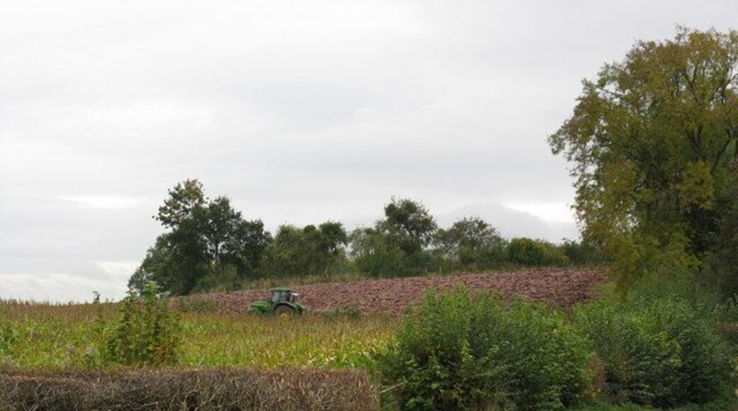 Ploughing close to Stoke Lacy
