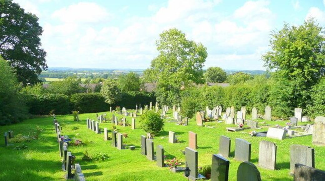 Tarrington churchyard extension An extra area for graves added to the east of the churchyard.