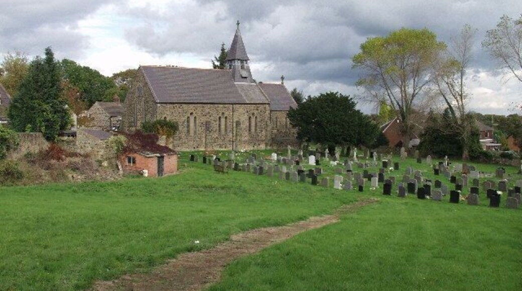 St. Thomas's Church Pen-y-cae. Yr Eglwys yng Nghymru (The Church in Wales) building and cemetery in Pen-y-cae dedicated to St. Thomas.