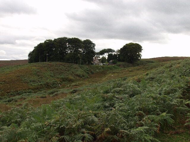 Mountain Lodge on Ruabon Mountain. The keepers house on the edge of the mountain above Rhosllanerchrugog.