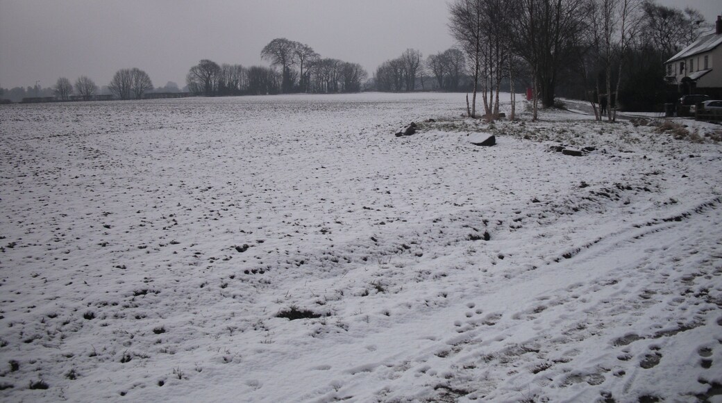 Towards the top of Lady's Walk A view south near the top of Lady's Walk on the edge of Ormskirk.