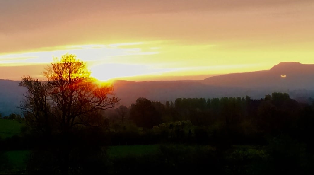 Sunrise and Ingleborough