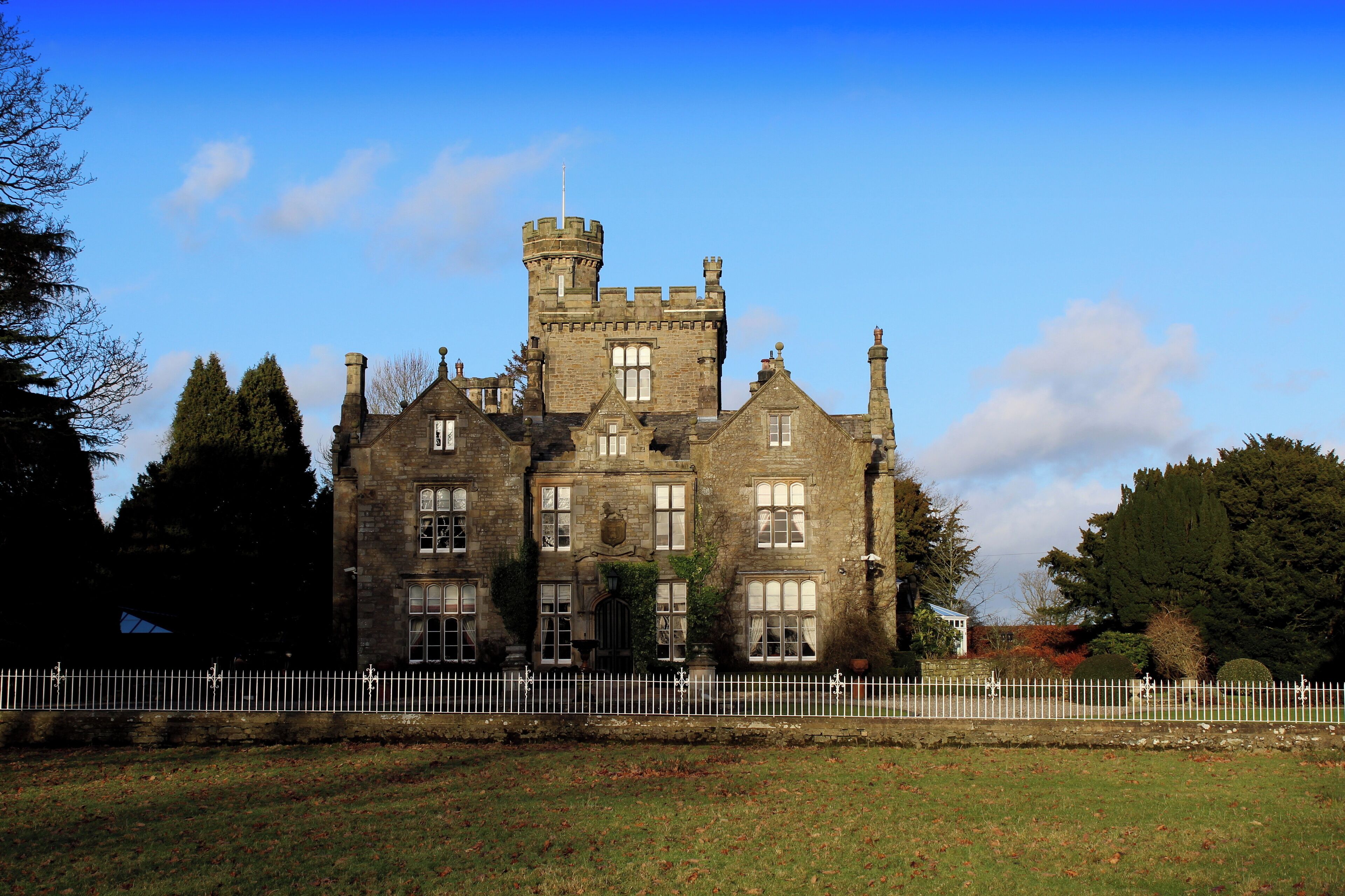 Storrs Hall, Arkholme, Lancashire. This house can be seen in the Adventures of Sherlock Holmes episode "The Copper Beeches" (1985) starring Jeremy Brett as Sherlock Holmes.