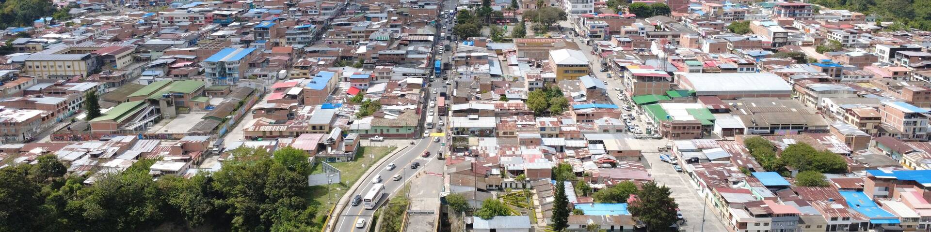 municipality of Cajamarca, on the Pan-American Highway in the Colombian Andes mountain range