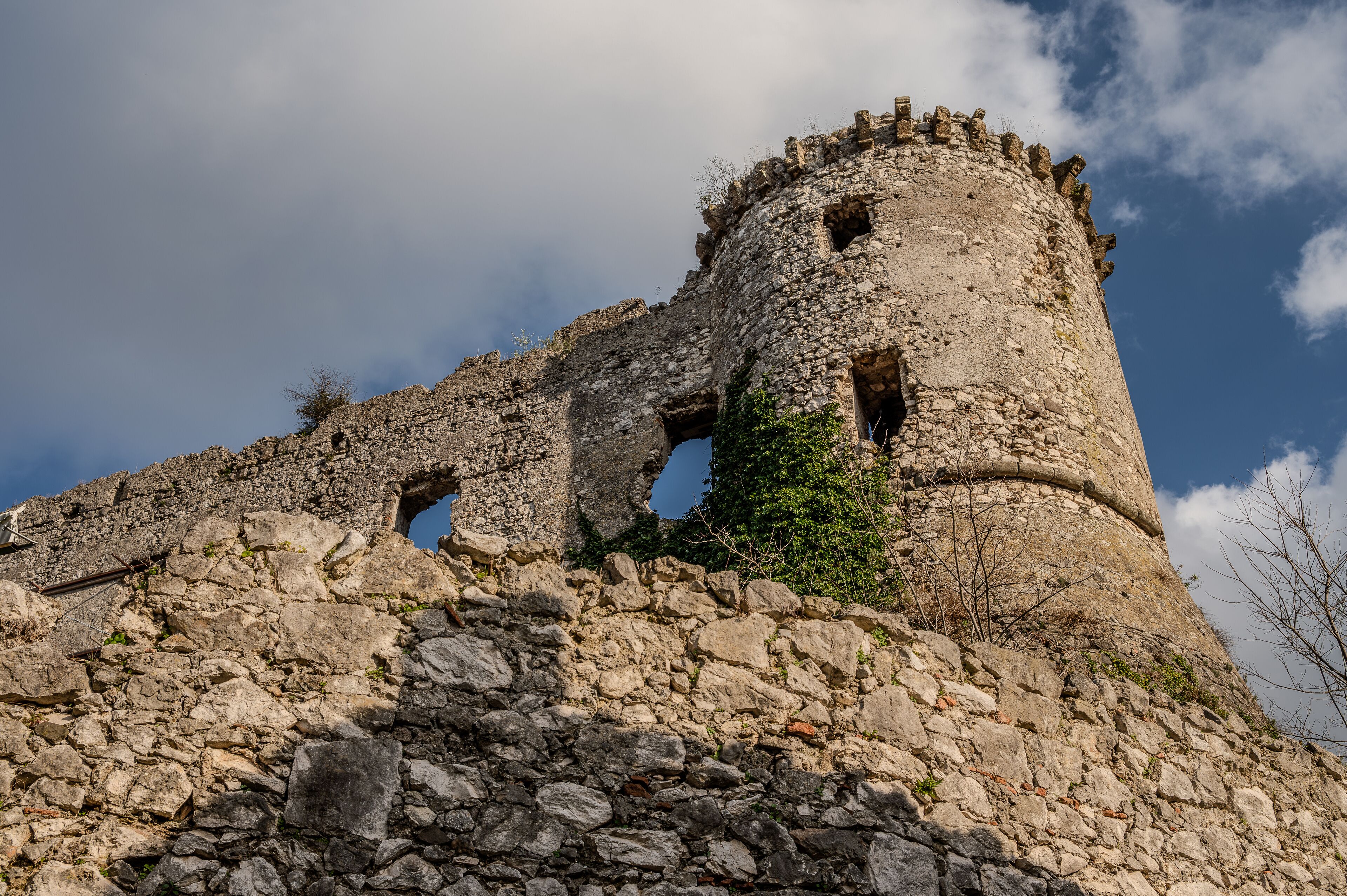 The Avalos castle of Vairano Patenora, Campania, Italy