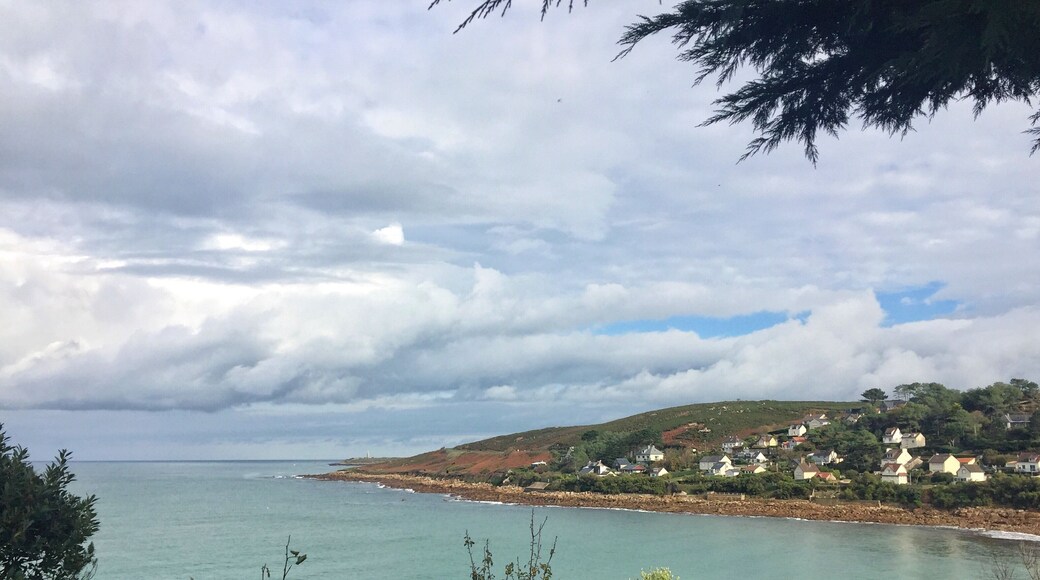 Near the Cherbourg city . The famous port known for the history moment when the American army was arrived in France .