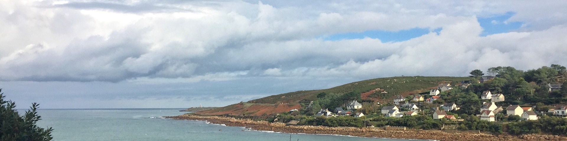 Near the Cherbourg city . The famous port known for the history moment when the American army was arrived in France .