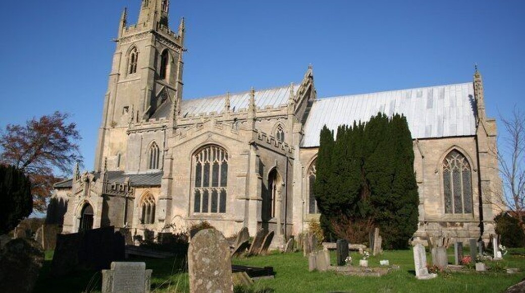 St Peter's parish church, Claypole, Lincolnshire: a medieval gothic church with work built about 1300 and altered in the 14th and 15th centuries