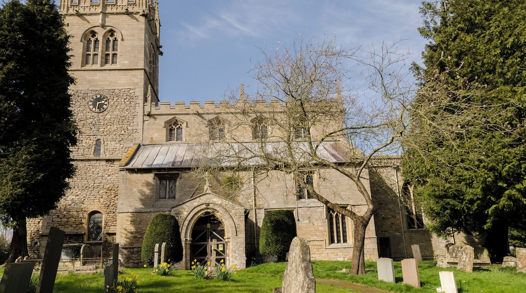 The church dates from the 11th century onwards and consists of a west tower with a circular stair turret, nave with north and south aisles, south porch, rectangular chancel with north aisle. The tower stair turret dates from the 11th century, and is attached to the west wall of an earlier tower. Only four such turrets survive in this country. The tower itself dates from the 11th century and was built later than the nave. The upper part of the tower is from the 15th century and it is topped with battlements and eight pinnacles. Most Lincolnshire Anglo-Saxon towers were two stages, this one has three. The eaves of the tower have projecting gargoyles, and there is a frieze of small animals and characters below the battlements The nave is the oldest part of the church the walls were originally 10 m high with a thatched roof. Most of the internal walls are plastered. In the 13th century, 2 Bay arcades were added on each side with octagonal piers. There is an entrance to a Rood loft. In the 15th century a clerestory was added of four windows each of two lights.. The roof was restored in 1906. The chancel dates from the 13th century, there is a sedilia and aumbry in the south wall. The east window is from the 15th to 16th century. The north side has a 13th century style arcade inserted after the chancel was built. The porch was built in the 13th century and the steep pitched roof was replaced in the 15th century. The small window is a reused Anglo-Saxon one. The stone seats have games etched into them. Church was restored in 1845. Most of the internal fittings are 19th century.
