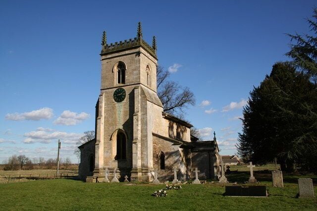 St Mary's parish church, Bloxholm, Lincolnshire, seen from the west