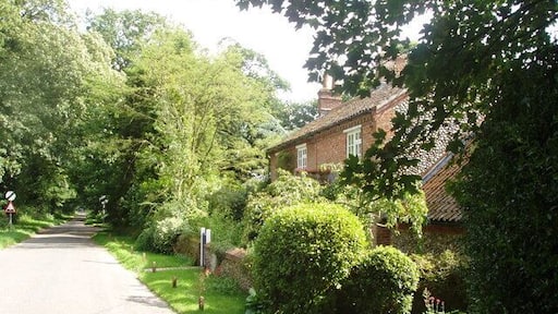 Leaving the village It's called The Street - but this is just a small, quiet lane on the edge of the village of Swanton Novers. No shops, no pub, no school... like many of the tiny communities in North Norfolk.