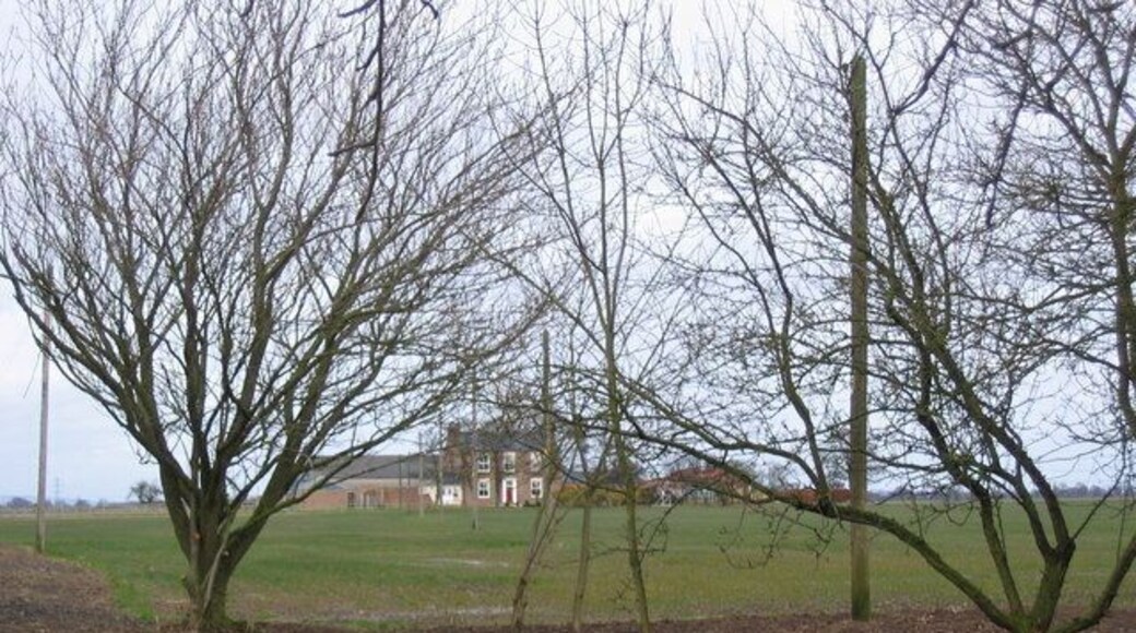 Wressle Grange, Wressle, East Riding of Yorkshire, England. The grange is NE of the village near the north edge of the grid square.