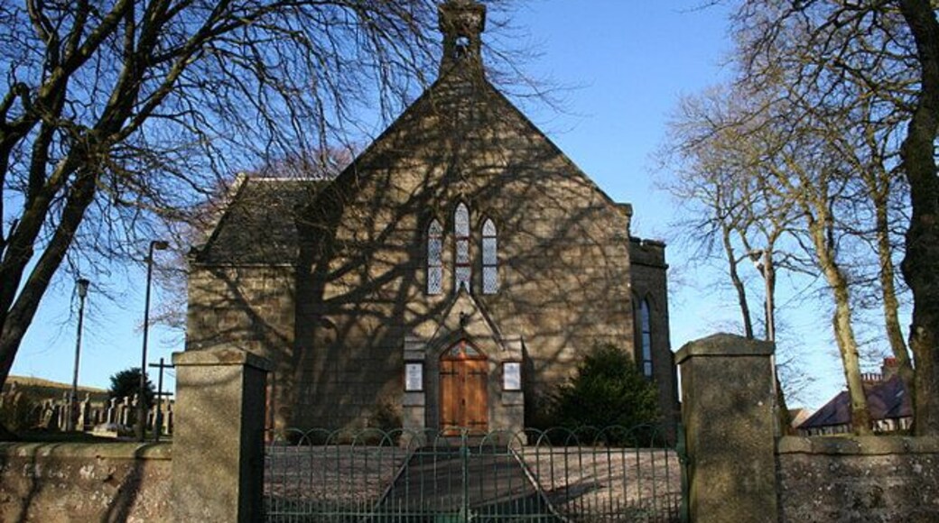 South facing entrance to Church at New Pitsligo.