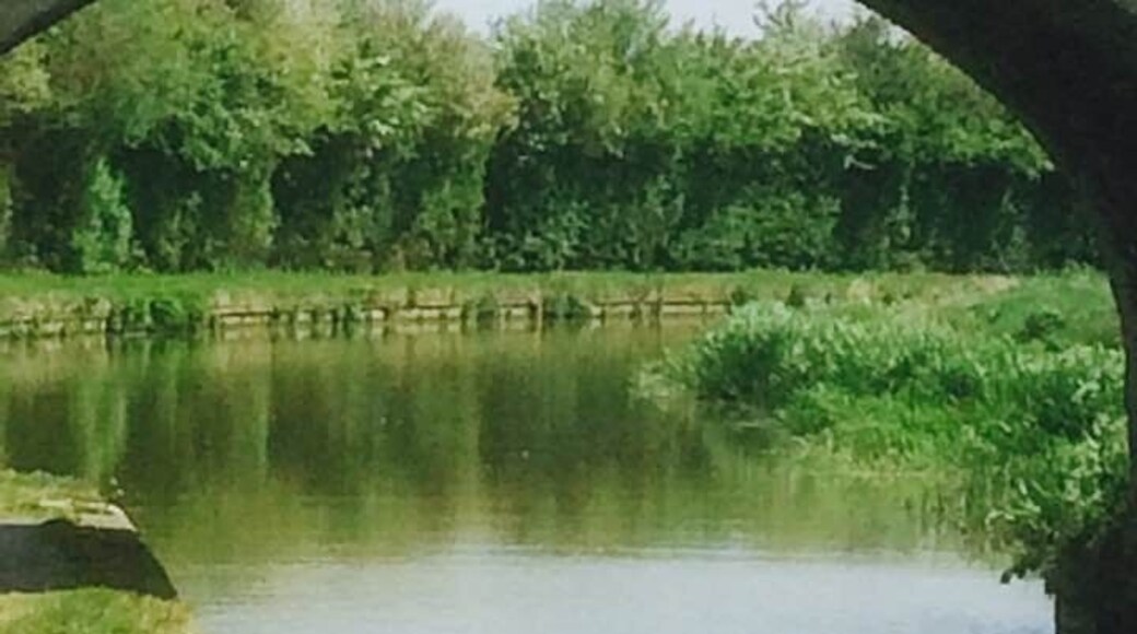 Taking a stroll along the canal towpath.....but wasn't alone , someone was watching over me !!