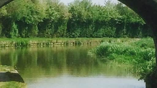 Taking a stroll along the canal towpath.....but wasn't alone , someone was watching over me !!