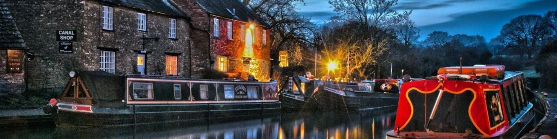 Canal at night