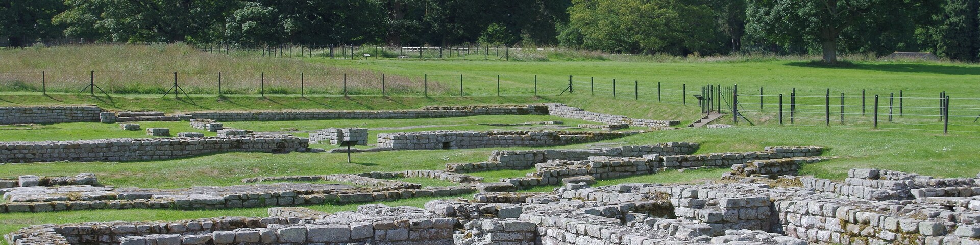 Cilurnum Roman Fort near Chollerford in Northumberland. This was a cavalry fort, built as part of Hadrian's Wall.