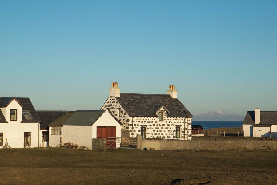 Tiree, A 4hr ferry from Oban in Western Scotland. That mountain in the distance is the Isle of Mull.