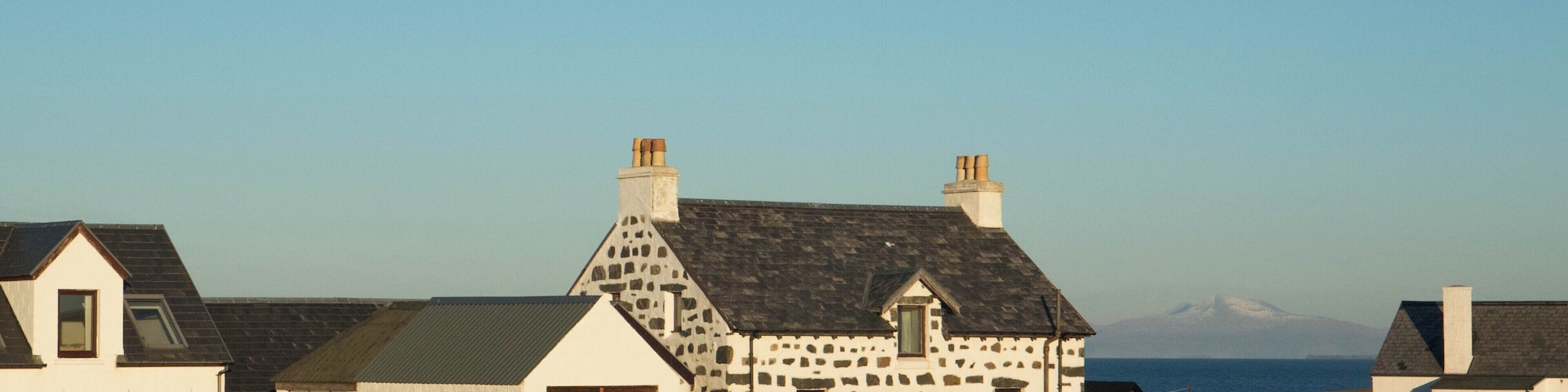 Tiree, A 4hr ferry from Oban in Western Scotland. That mountain in the distance is the Isle of Mull.