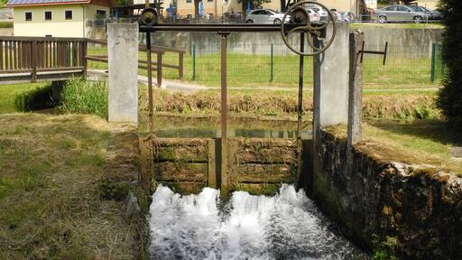 Weigendorf - Oed, Etzelbach mit Schleuse