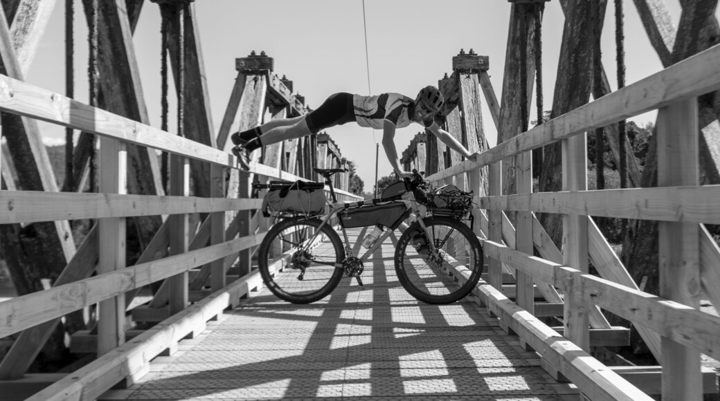 The West Coast Wilderness Trail is a wild time. From Greymouth to Ross, it takes you on rip roaring gravel paths through the mountains to rail trail lines where you can really wind it up. This bridge came just before the end and we were both feeling giddy from all the fun.
#adventure #bikepacking #westcoast #southisland #westcoastwildernesstrail #surly