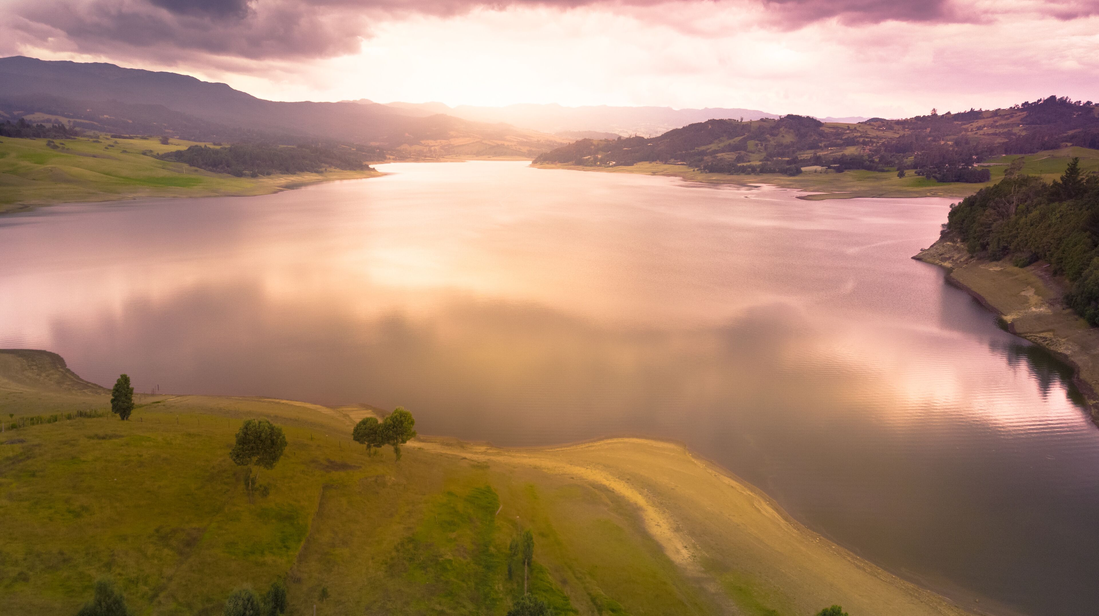 Dawn at Sisga Dam, Choconta Cundinamarca  Colombia