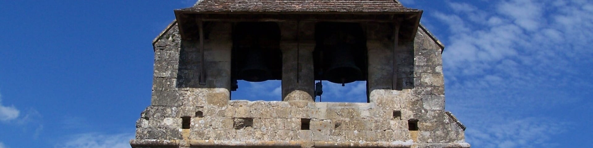 Tower of the church Saint-Pierre Camiran (Gironde, France)