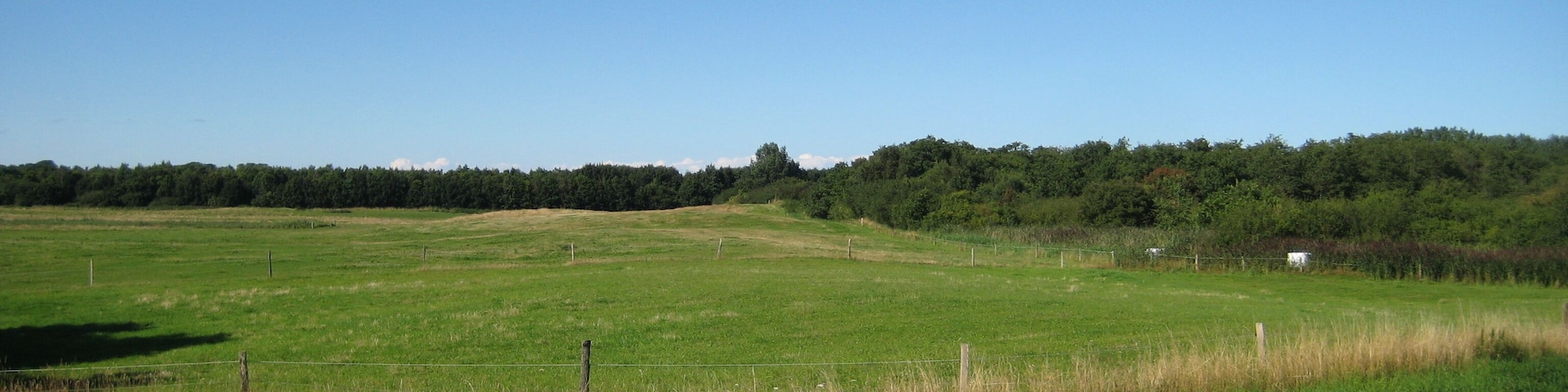 Zufahrt zum Naturerlebnisraum Maasholm, einer ehemaligen Raketenstellung der Bundeswehr. Diese Bilder dienen als Grundlage einer Panoramaübersicht.