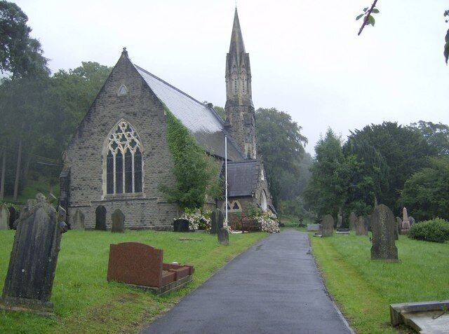 Machen Church Picture taken from the main entrance to the churchyard, off Church Street
