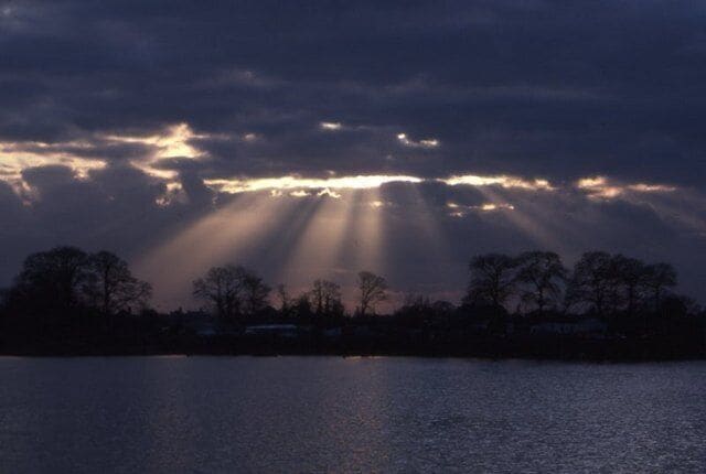 Stonar Lake Stonar Lake on the north side of sandwich, at dusk.