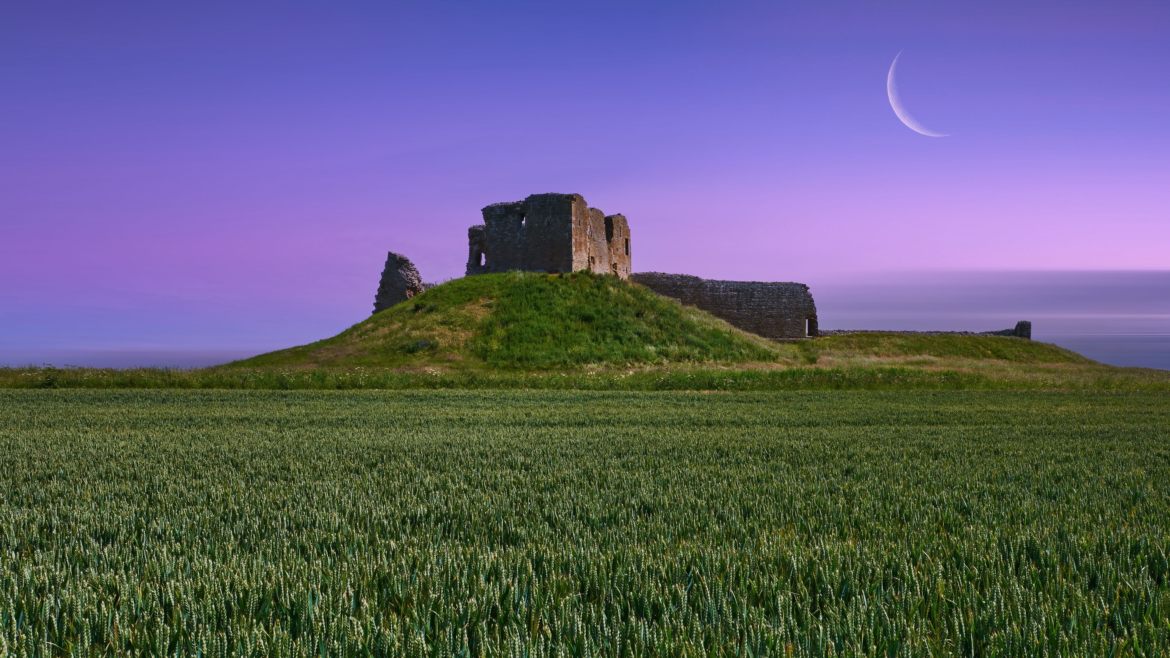Purple Haze over Duffus Castle