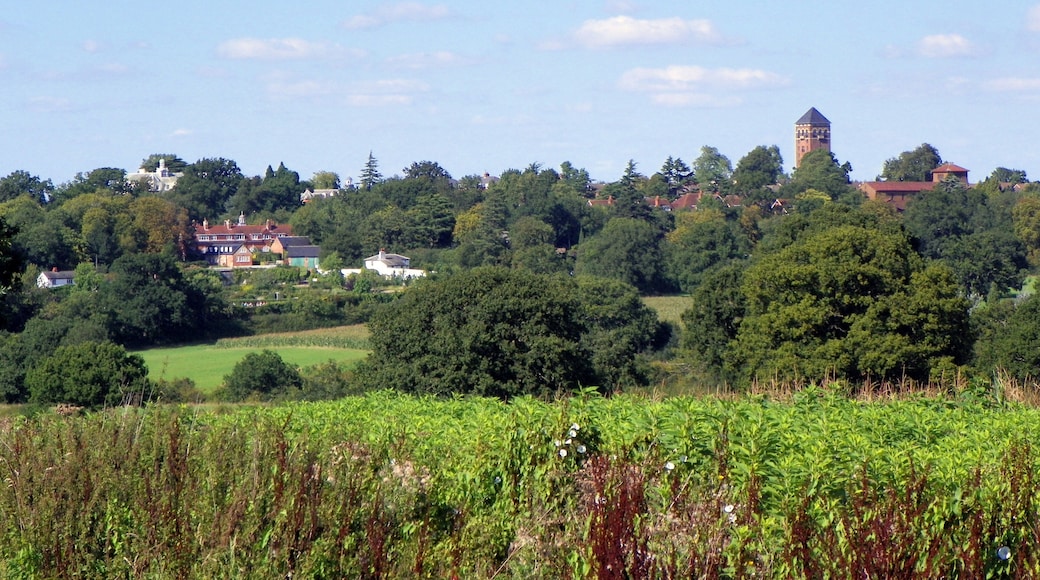 View towards Shenley Park, Shenley, Hertfordshire, England.
