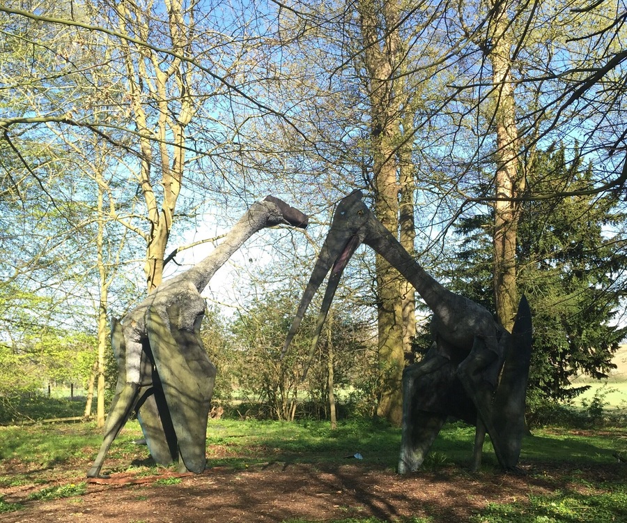The dinosaurs in the woods at Chicheley Hall created by artist Mark Witton for the @royalsociety exhibition in 2010 . More information about the artist here http://markwitton-com.blogspot.co.uk/?m=1
#sciencetourist #woods #england #dinosaurs #science #art