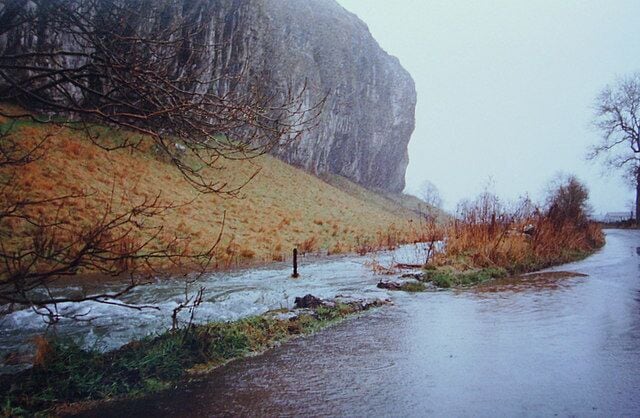 Floods at Kilnsey Crag