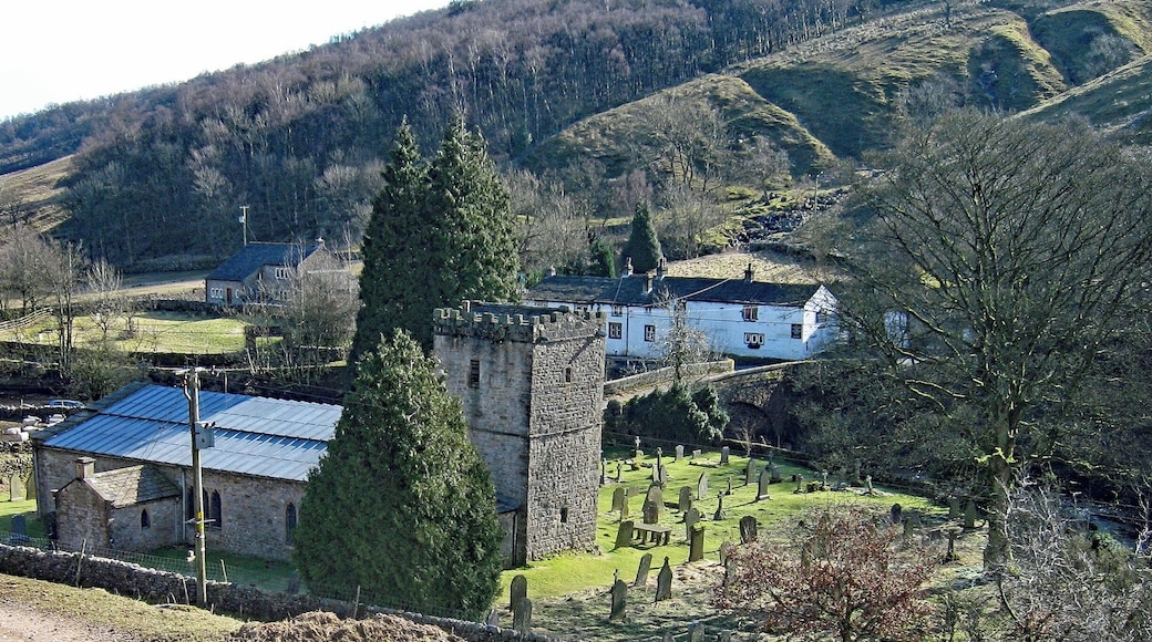 Hubberholme is an old village in the Yorkshire Dales, England, at the point where Langstrothdale meets Wharfedale. The village was a favourite place of writer and playwright J.B. Priestley. The Norman church, St Michael’s & All Angels, is the resting place of his ashes. The George Inn, which is the whitewashed building here, is over a bridge opposite the Church. A lit candle sits on the bar when the pub is open and serving. This is a tradition from local auctions for agricultural land or grazing. These are still held in The George and the last bid to be received before the candle goes out is the winner. #GreatOutdoors