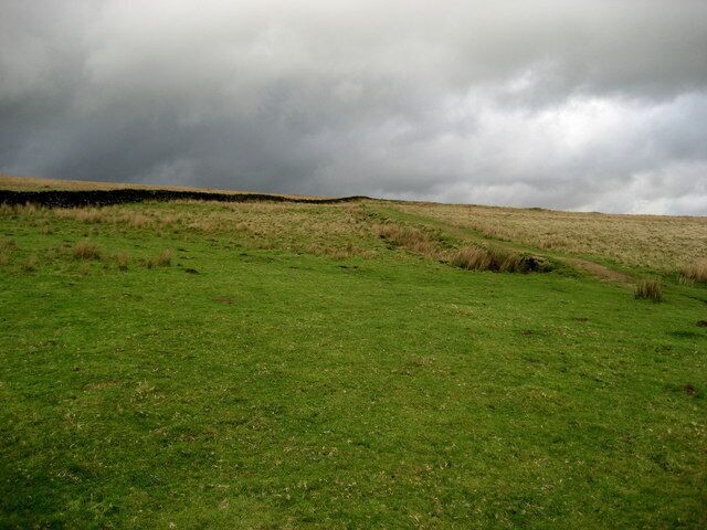 Footpath over Hetton Common Few features to be geographed along the path from Hetton to Weets