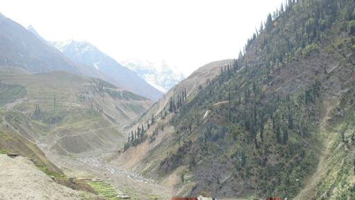 From Naran on Main Highway toward the end of the town, there is a street going on the right side encompassed by pine trees and that street leads to the lake Saiful Muluk. The road began climbing upward on the mountain with the beautiful scenic views in front. Because of frequent rains and running water from the mountains, the road to Saiful Muluk get destroyed every year, but now the government is constructing a concrete road till Saiful Muluk so that it can last longer. On one side of the road is the High Mountain range and the other side is the deep valley below, with the coursing river. We stopped at different locations to capture the scenic beauty of the area in our camera.
http://karachitokhunjerab.blogspot.com/