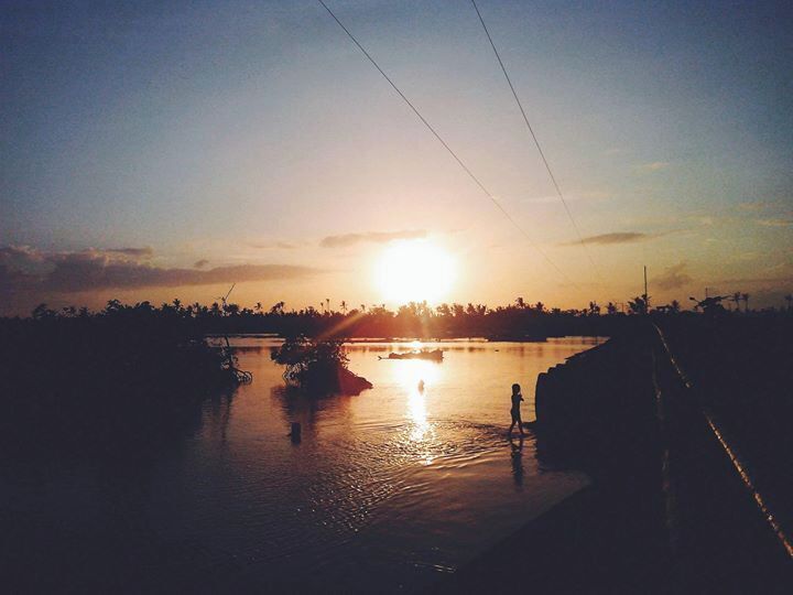 Sunset view in Pagnamitan's bridge. #Blue #Bridge #Swimming #Sunset